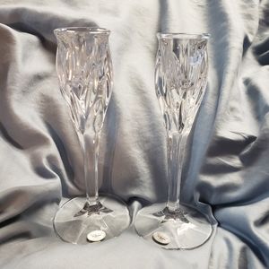 Crystal candle holders